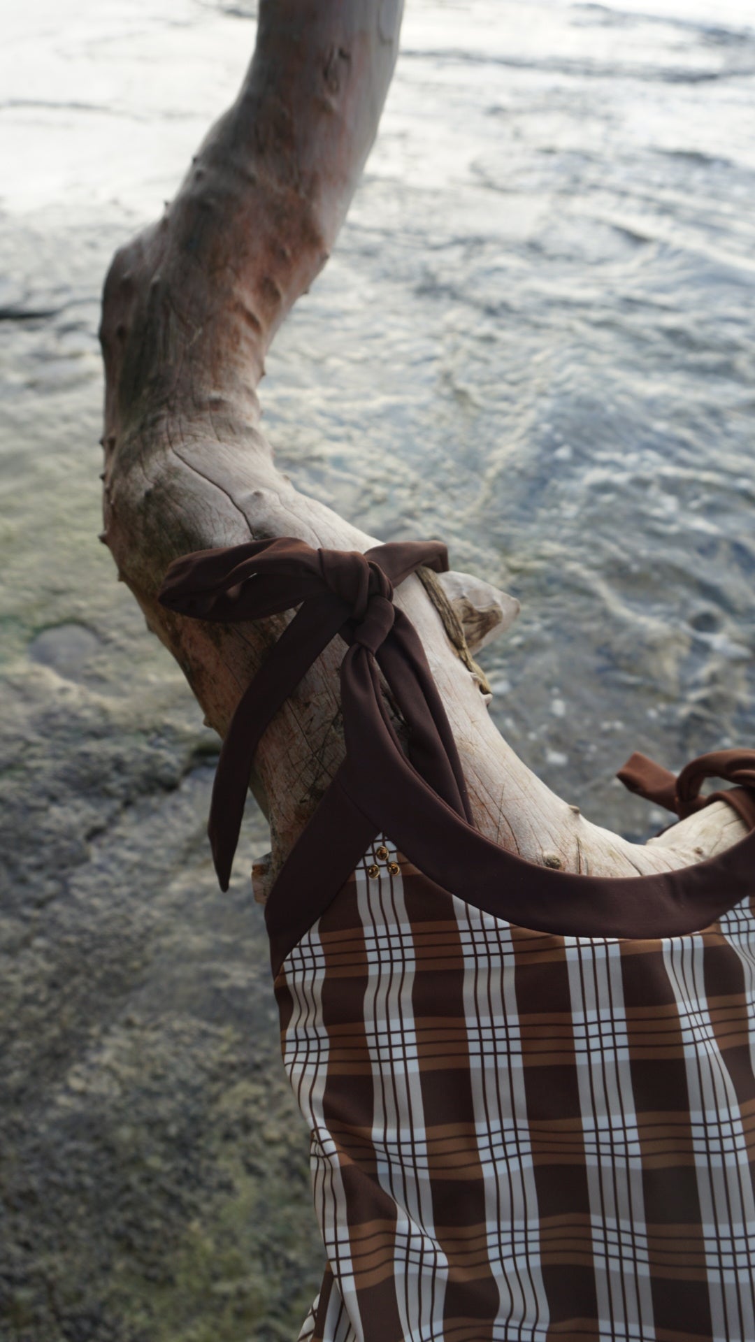 Brown Palaka Palaka Swimwear Hawaii Swimwear Hawaiian Swimwear Plantation Style Designed in Hawaii 